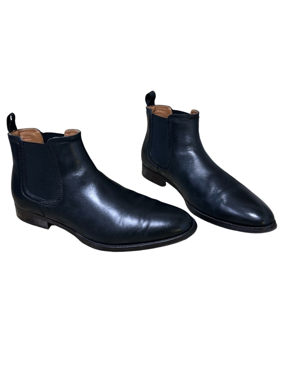 Steve Madden Men's Agaze Black Leather Chelsea Boots Slip On Size 11
